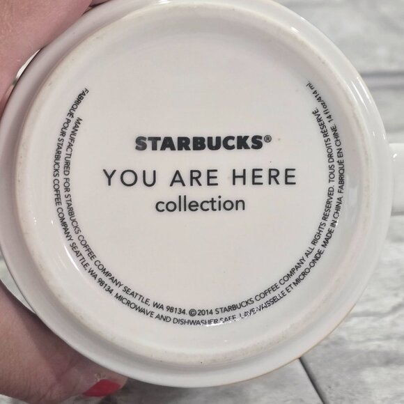 Starbucks Coffee Mug San Diego You Are Here Collection Blue White Ceramic 14oz - Picture 6 of 6